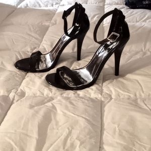 Madden Girl, black, ankle strap, high-heeled sandles...